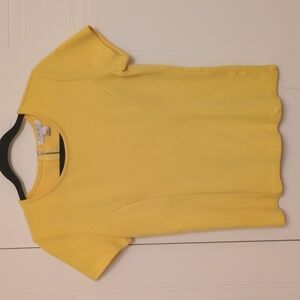Bright yellow thick t-shirt